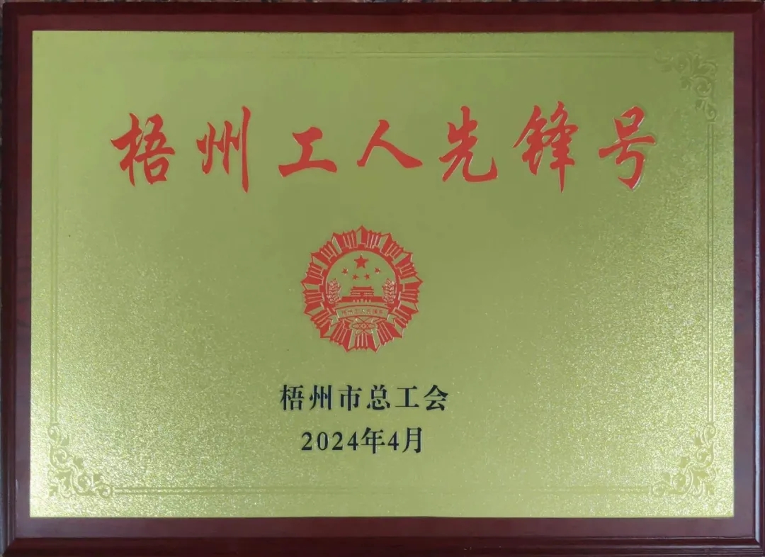 這個(gè)班組不一般！佛子公司古益選廠磨浮甲班榮獲“梧州工人先鋒號(hào)”榮譽(yù)稱號(hào)