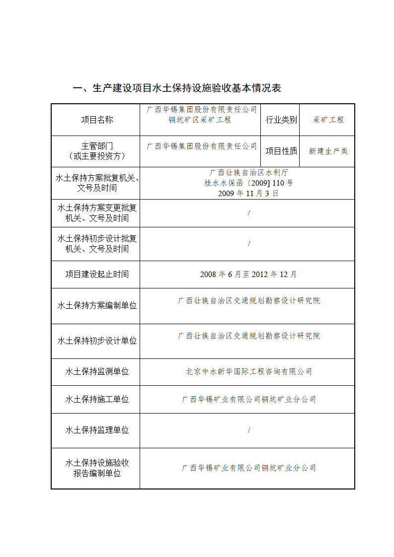 廣西華錫集團(tuán)股份有限責(zé)任公司銅坑礦區(qū)采礦工程水土保持設(shè)施驗(yàn)收鑒定書_02(1).png